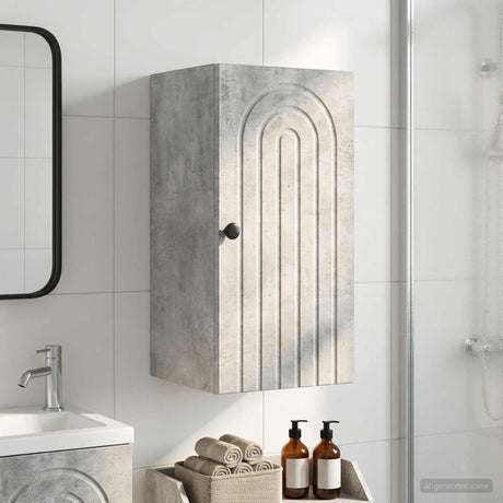 Vidaxl badkamer wandkast alkmaar betongrijs 30 x 31 x 59 cm