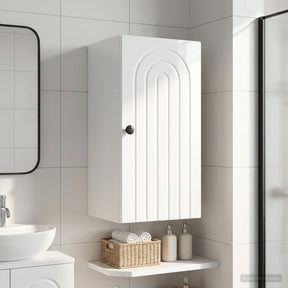 Vidaxl badkamer wandkast alkmaar hoogglans wit 30 x 31 x 59 cm