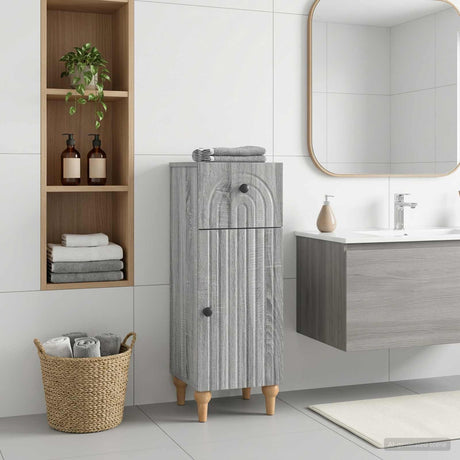 Vidaxl badkamer opbergkast alkmaar grijs sonoma 30 x 31 x 80 cm