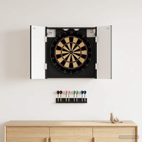 Vidaxl dartbord kabinet alkmaar zwart 52,5 x 10,5 x 53,5 cm
