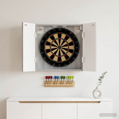 Vidaxl dartbord kabinet alkmaar grijs sonoma 52,5 x 10,5 x 53,5 cm