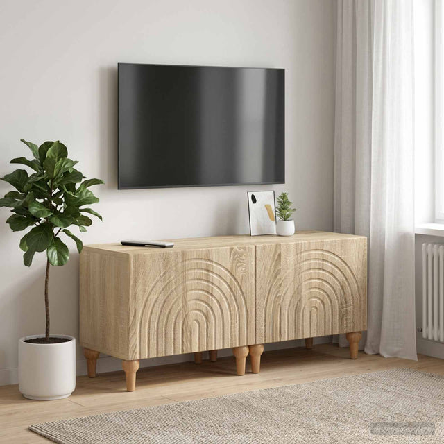 Vidaxl tv-meubel sonoma eiken bewerkt hout