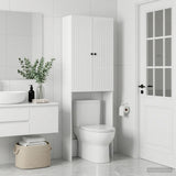 Vidaxl toiletkast alkmaar hoogglans wit 66 x 25,5 x 190 cm