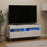 Vidaxl led tv-meubel alkmaar 100 x 35 x 43 cm hoogglans wit
