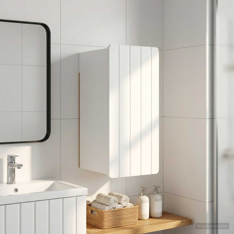 Vidaxl badkamer wandkast zwolle wit 30 x 31 x 63 cm bewerkt hout