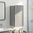 Vidaxl badkamer wandkast zwolle grijs sonoma 30 x 31 x 63 cm