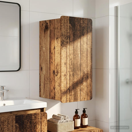 Vidaxl badkamer wandkast zwolle oud hout 30 x 31 x 63 cm bewerkt hout