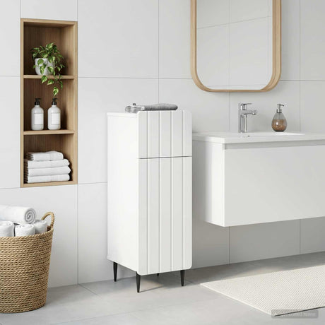 Vidaxl badkamer opbergkast zwolle wit 30 x 31 x 79,5 cm bewerkt hout