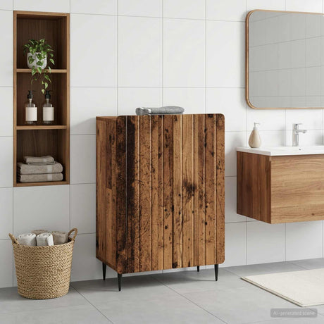 Vidaxl badkamer opbergkast zwolle oud hout 59,5 x 31 x 79,5 cm
