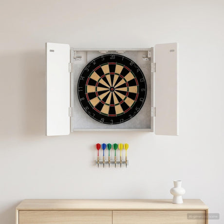 Vidaxl dartbord kabinet zwolle betongrijs 52,5 x 10,5 x 57,5 cm