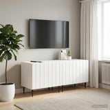 Vidaxl tv-meubel hoogglans wit bewerkt hout