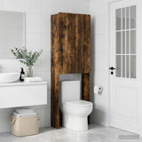 Vidaxl toiletkast zwolle gerookt eiken 66 x 25,5 x 190 cm bewerkt hout