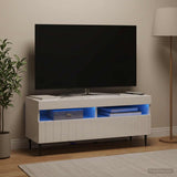 Vidaxl led tv-meubel zwolle 100 x 35 x 43 cm hoogglans wit