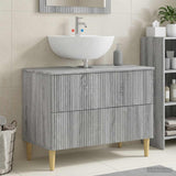 Vidaxl badkamer wastafelkast arnhem grijs sonoma 82 x 41 x 59 cm