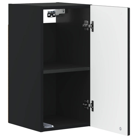 Vidaxl badkamer wandkast arnhem zwart 30 x 31 x 59 cm bewerkt hout
