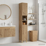 Vidaxl badkamerkast met open plank arnhem artisanaal eiken