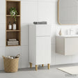 Vidaxl badkamer opbergkast arnhem hoogglans wit 30 x 31 x 80 cm