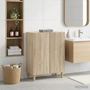 Vidaxl badkamer opbergkast arnhem sonoma eiken 59,5 x 31 x 80 cm