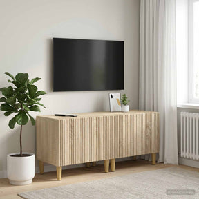 Vidaxl tv-meubel sonoma eiken bewerkt hout