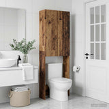 Vidaxl toiletkast arnhem oud hout 66 x 25,5 x 190 cm bewerkt hout