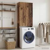 Vidaxl toiletkast arnhem oud hout 66 x 25,5 x 190 cm bewerkt hout