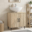 Vidaxl badkamer wastafelkast haarlem sonoma eiken 59,5 x 31,5 x 59 cm