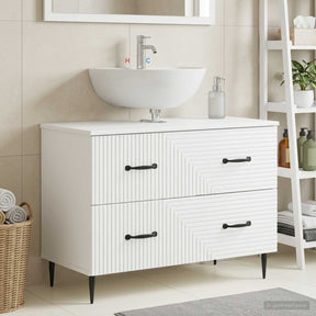 Vidaxl badkamer wastafelkast haarlem wit 82 x 41 x 58,5 cm