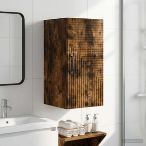 Vidaxl badkamer wandkast haarlem gerookt eiken 30 x 31 x 59 cm