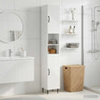 Vidaxl badkamerkast met open plank haarlem wit 30 x 31 x 190 cm