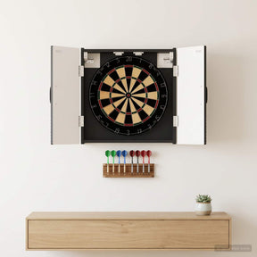 Vidaxl dartbord kabinet utrecht zwart 52,5 x 10,5 x 53,5 cm