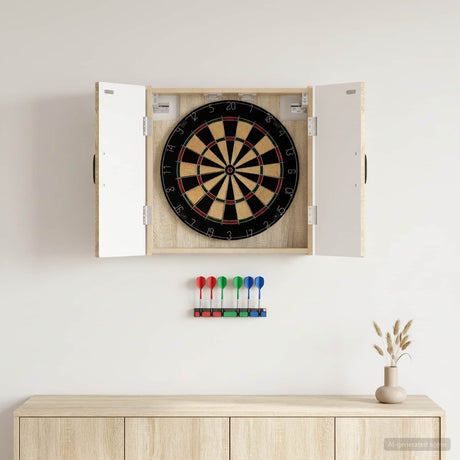 Vidaxl dartbord kabinet haarlem sonoma eiken 52,5 x 10,5 x 53,5 cm