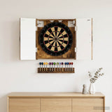 Vidaxl dartbord kabinet haarlem gerookt eiken 52,5 x 10,5 x 53,5 cm