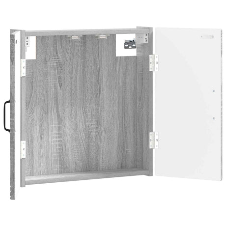 Vidaxl dartbord kabinet haarlem grijs sonoma 52,5 x 10,5 x 53,5 cm