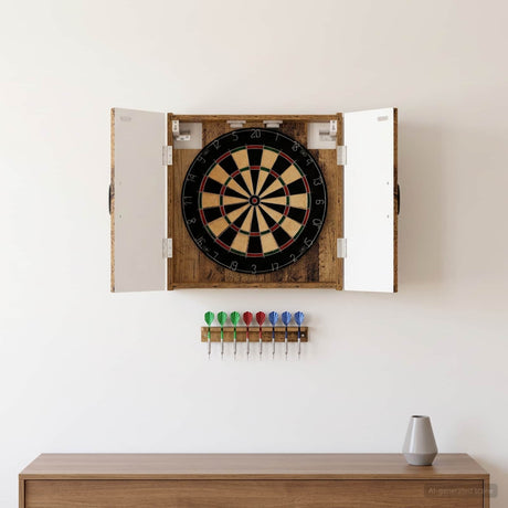 Vidaxl dartbord kabinet haarlem oud hout 52,5 x 10,5 x 53,5 cm