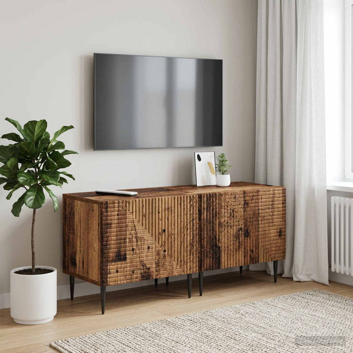 Vidaxl tv-meubel oud hout bewerkt hout