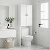 Vidaxl toiletkast haarlem hoogglans wit 66 x 25,5 x 190 cm
