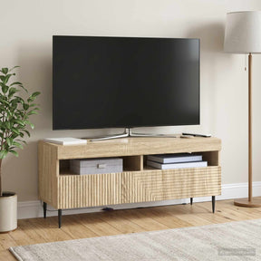 Vidaxl led tv-meubel haarlem 100 x 35 x 43 cm sonoma eiken
