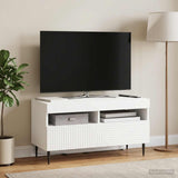 Vidaxl led tv-meubel haarlem 81 x 35 x 43 cm wit bewerkt hout