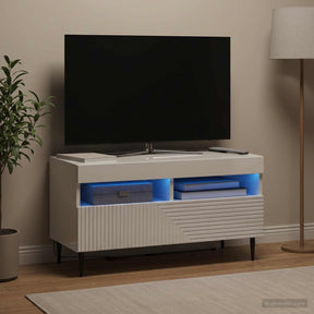 Vidaxl led tv-meubel haarlem 81 x 35 x 43 cm hoogglans wit