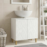 Vidaxl badkamer wastafelkast delft wit 59,5 x 31,5 x 59 cm