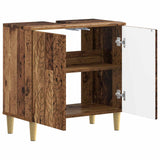 Vidaxl badkamer wastafelkast delft oud hout 59,5 x 31,5 x 59 cm