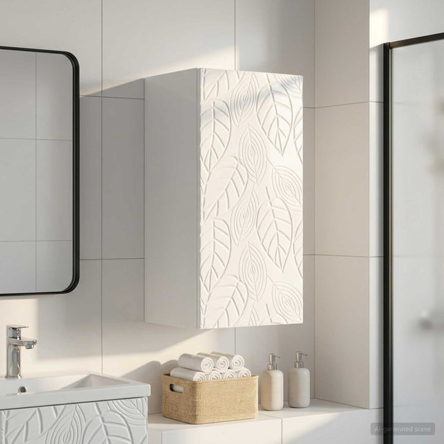 Vidaxl badkamer wandkast delft hoogglans wit 30 x 31 x 59 cm
