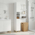 Vidaxl badkamerkast met open plank delft hoogglans wit