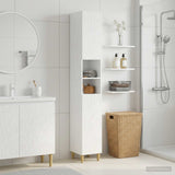Vidaxl badkamerkast met open plank delft hoogglans wit