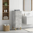 Vidaxl badkamer opbergkast delft betongrijs 30 x 31 x 80 cm