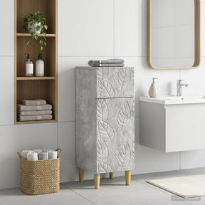 Vidaxl badkamer opbergkast delft betongrijs 30 x 31 x 80 cm
