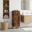Vidaxl badkamer opbergkast delft gerookt eiken 30 x 31 x 80 cm