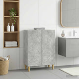 Vidaxl badkamer opbergkast delft betongrijs 59,5 x 31 x 80 cm