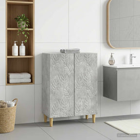 Vidaxl badkamer opbergkast delft betongrijs 59,5 x 31 x 80 cm