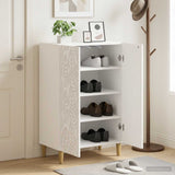 Vidaxl schoenenkast delft 59,5 x 39,5 x 90 cm bewerkt hout wit